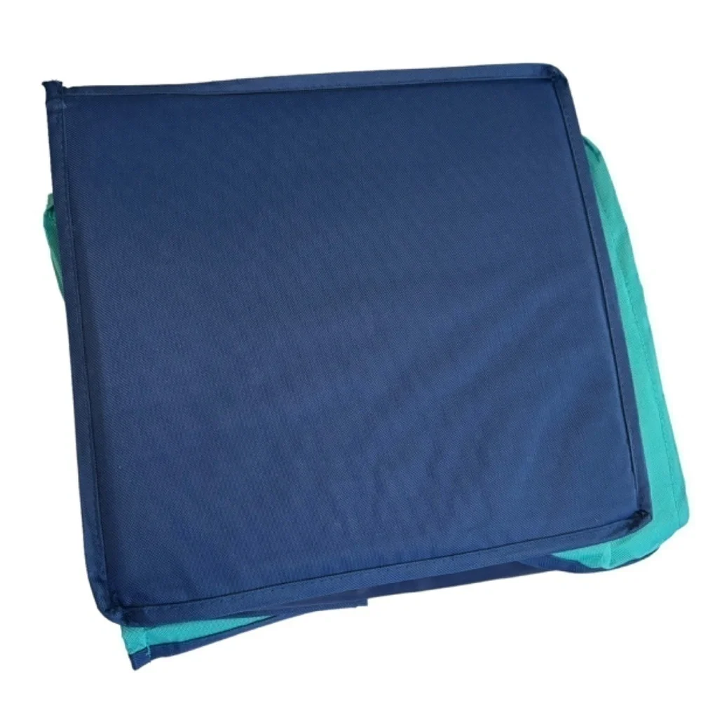Storage 6 Shelf Organizer Space Saver Blue Fabric Over Closet Rod Hanging